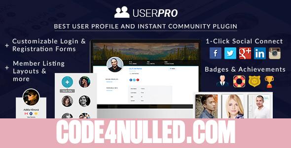 UserPro v5.1.9 - Community and User Profile WordPress Plugin