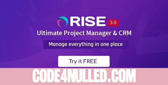 RISE v3.9.1 - Ultimate Project Manager & CRM - nulled