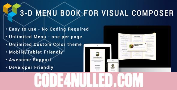 Visual Composer - 3D Menu Flyer for Restaurant and Cafe