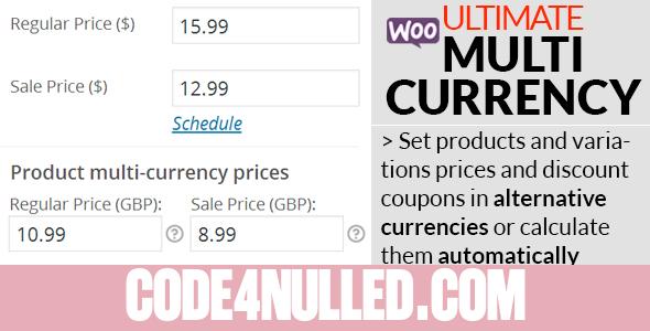 WooCommerce Ultimate Multi Currency Suite v1.6.1