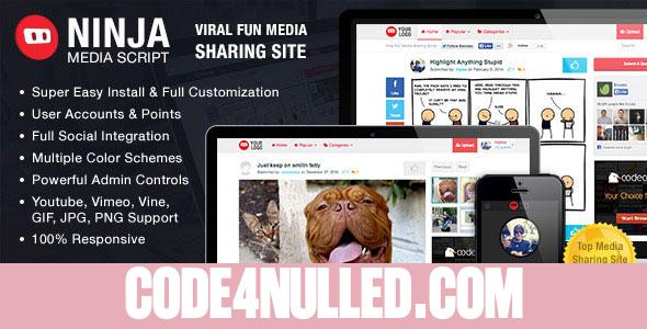 Ninja Media Script v1.5.1 - Viral Fun Media Sharing Site
