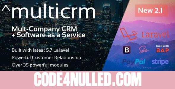 Multicrm v1.1.5 - Powerful Laravel CRM +Front End Software As A Service
