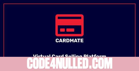 CardMate v1.0 - Virtual PrePaid Card Selling Platform - nulled