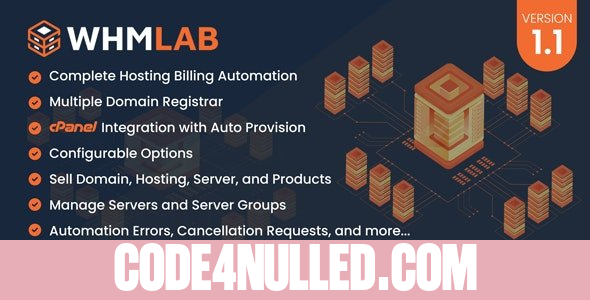 WHMLab v1.2 - Ultimate Solution For WebHosting Billing And Management - nulled