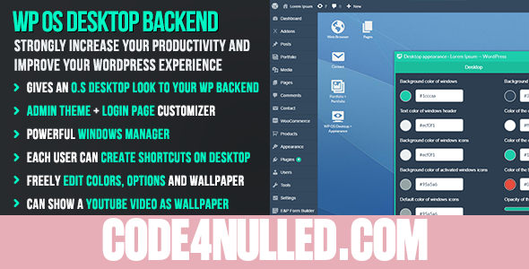 WP OS Desktop Backend v1.145 - More than a Wordpress Admin Theme