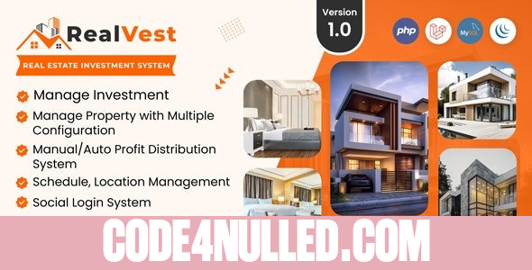 RealVest v2.0 - Real Estate Investment System - nulled