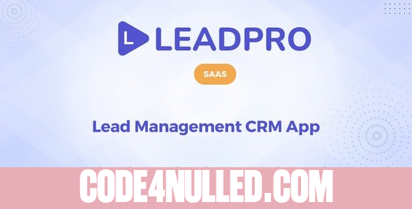 LeadPro SAAS v1.0.1 - Lead & Call Center Management CRM
