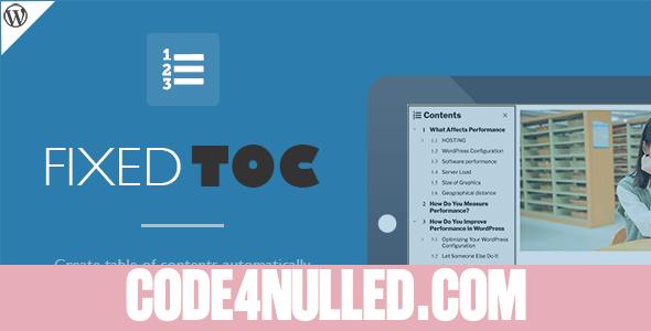 Fixed TOC v3.1.28 - table of contents for WordPress plugin