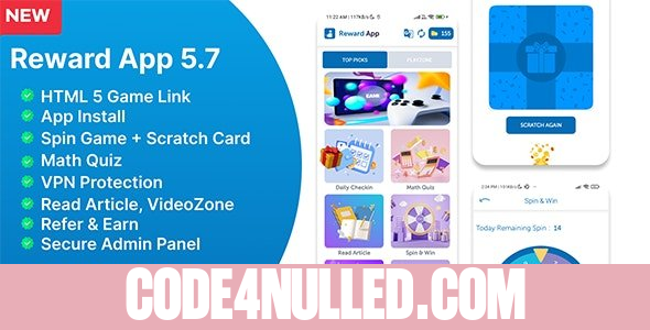 Reward App v5.7 - Lucky Spin + Start App ads + Adcolony