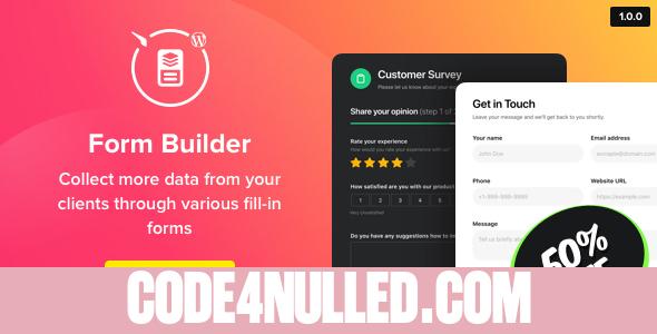 Form Builder v1.0.0 - WordPress Form plugin
