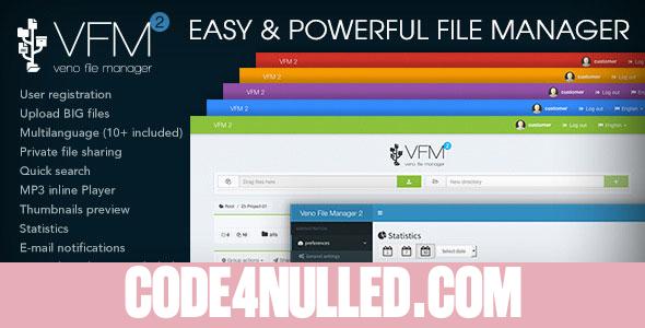 Veno File Manager v2.6.2 - host and share files