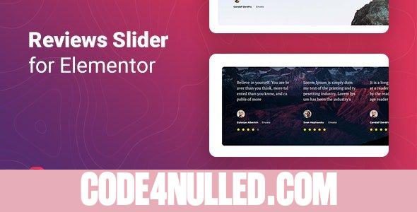 Reviewer v1.0 - Reviews Slider for Elementor