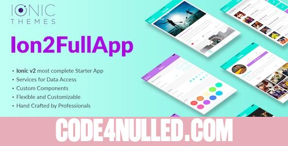 Ion2FullApp v1.1.3 - Full Ionic Template for Ionic 3+