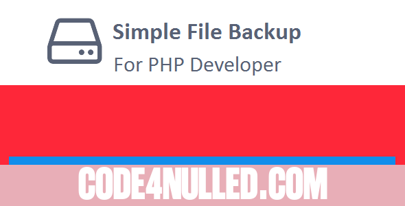 Simple Backup Files and MySQL using PHP