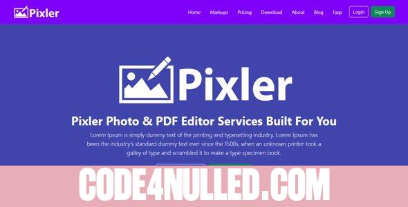 Pixler v1.0 - Photo And PDF Editor Script