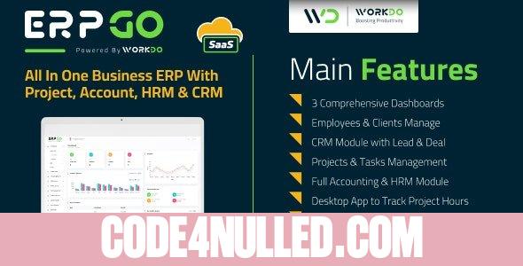 ERPGo SaaS v5.6 - All In One Business ERP With Project, Account, HRM & CRM - nulled