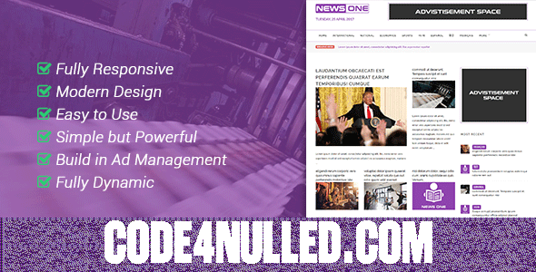 NewsOne - Creative Solution For Newspaper Magazine & Blog