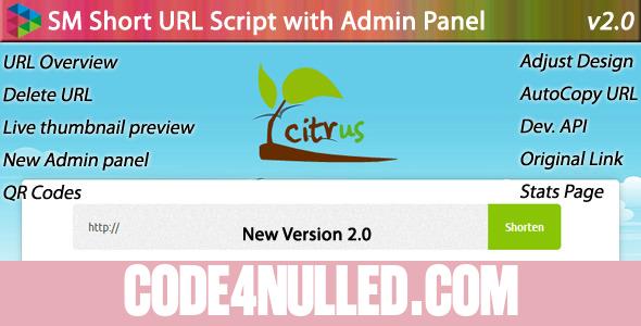 SM Short URL Script with Admin panel v2.5