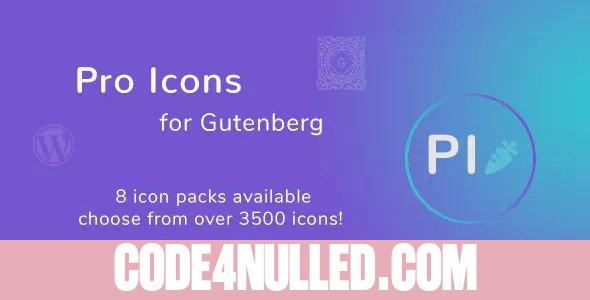 Pro Icons for Gutenberg WordPress Editor v1.0.0