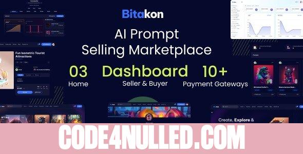 Bitakon v1.0.8 - AI Prompt Buy Selling Marketplace (Multi Seller) - nulled