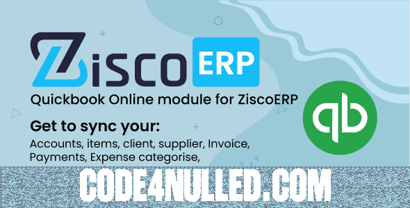 Quickbook Sync Module for ZiscorERP v1.0.1