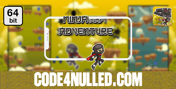 Ninja Jump Adventure 64 bit - Android IOS With Admob v1.0