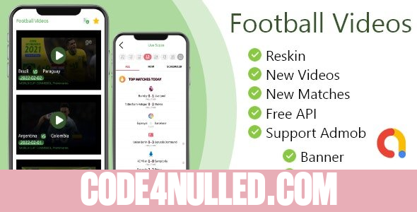 Football Videos ODDs Comparison and Live Score App + Admob v1.6