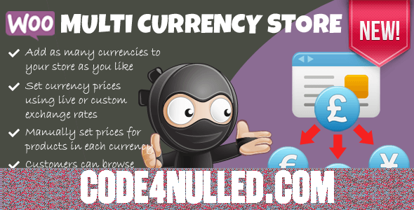 Woocommerce Multi Currency Store v1.9.7