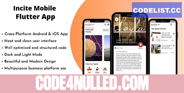 Flutter news app with admin panel v1.2 - short news app