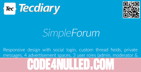 Simple Forum v1.0.2 - Responsive Bulletin Board