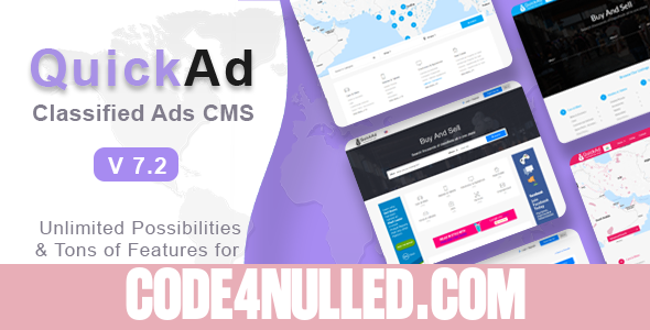 Quickad v7.3 - Classified Ads CMS