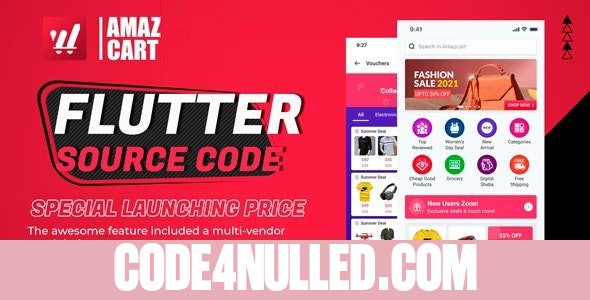 Flutter AmazCart v3.0 - Ecommerce Flutter Source code for Android and iOS