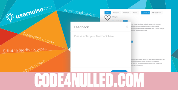 Usernoise v5.0.1 - Pro Modal Feedback & Contact form