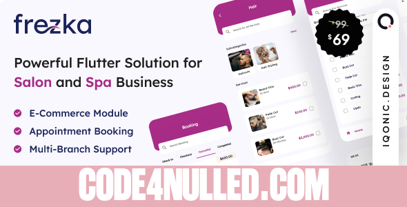 Frezka v3.3.2 - Software for Salons and Spa Businesses (Flutter + Laravel)
