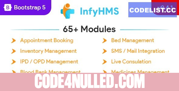 InfyHMS v9.4.1 - Smart Laravel Hospital Management System