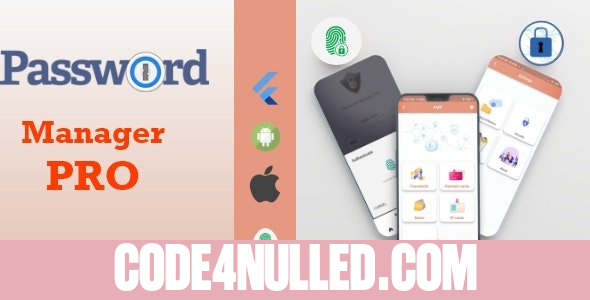PMP v1.0 - Password Manager Pro With Flutter - Android & IOS