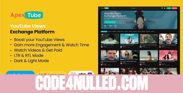 ApexTube v1.0.0 - YouTube Views Exchange Platform