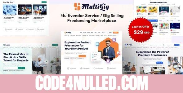MultiGig v1.0 - Service / Gig Selling Freelancing Marketplace (Subscription Based) - nulled