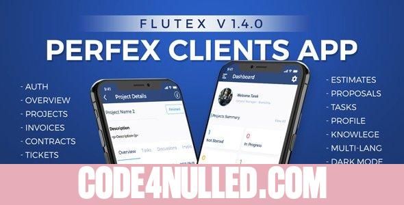 Flutex v1.4.0 - Perfex CRM Customer Mobile App
