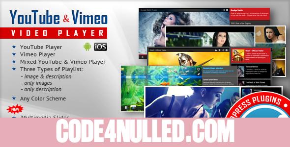 Youtube Vimeo Video Player and Slider v3.0.1