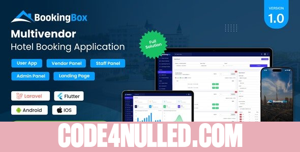 BookingBox v2.2 - Complete MultiVendor Hotel Booking Application SAAS - nulled