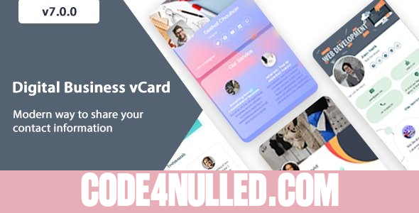 VCard SaaS v7.1.0 - Digital Business Card Builder SaaS - Laravel VCard Saas