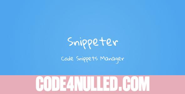 Snippeter - Code Snippets Manager