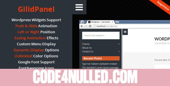 GilidPanel - WordPress Sliding Panel Sidebar