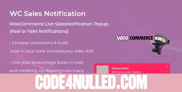 WooCommerce Live Sales Notification Pro v1.0.2