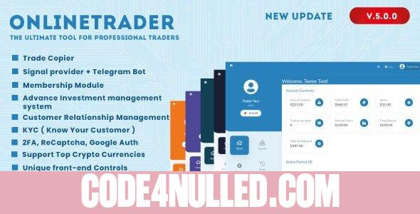 OnlineTrader v5.0.0 - The ultimate tool for professional traders - nulled