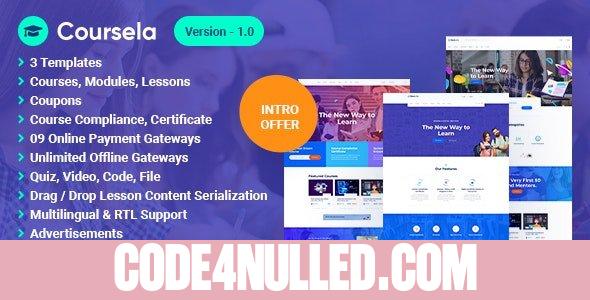Coursela v1.0 - Personal Course Selling Website - nulled