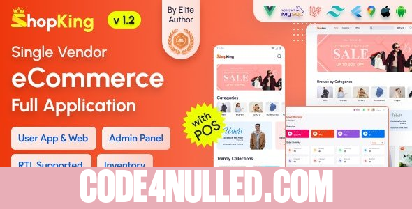 ShopKing v1.2 - eCommerce App with Laravel Website & Admin Panel with POS - Inventory Management - nulled