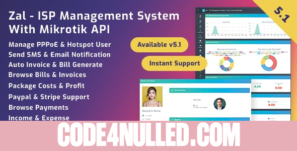 Zal v5.2.1 - ISP Management System With Mikrotik API
