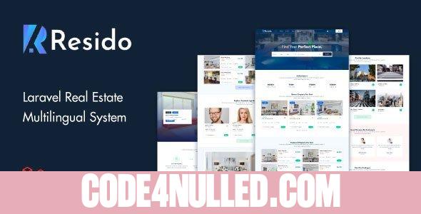 Resido v3.3.1 - Laravel Real Estate Multilingual System - nulled